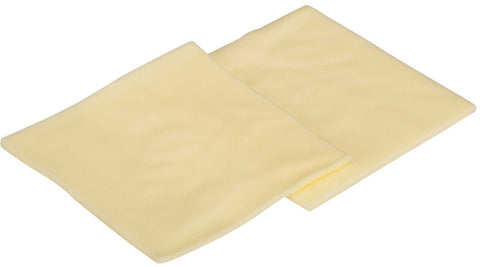Hilldale Reduced Sodium Pasteurized Process White American Cheese Slice, 184 count per pack -- 6 per case.