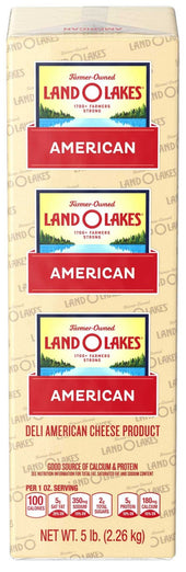 Land O Lakes White Deli American Cheese Product, 5 Pound -- 6 per case
