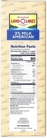 Land O Lakes 2% Milk Reduced Fat White Deli American Cheese Product, 5 Pound -- 2 per case