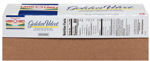 Land O Lakes Golden Velvet White Cheese - Spread, 5 Pound -- 6 per case.