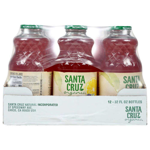 Santa Cruz Organic Blueberry Lemonade, 32 Fluid Ounce -- 12 per case