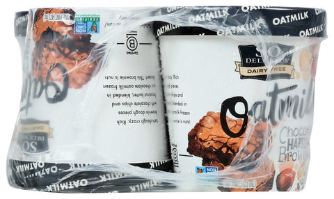 So Delicious Chocolate Hazelnut Brownie Oatmilk Non Dairy Dessert, 1 Pint -- 8 per case