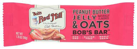 Bobs Red Mill Peanut Butter Jelly and Oats Bar, 1.76 Ounce -- 12 per case