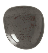 Schonwald Organic Unique Dark Gray Porcelain Plate, 8.5 inch -- 6 per case.