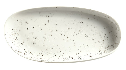 Schonwald Organic Pottery Unique White Platter, 10.25 inch -- 6 per case.