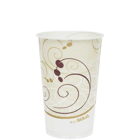 Solo Symphony Design Big Drink Waxed Paper Cold Cup, 16 Ounce -- 1000 per case.