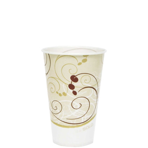 Solo Symphony Design Wax Coated Treated Paper Cold Cup, 12 Ounce -- 2000 per case.