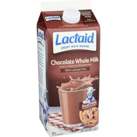 Lactaid Whole Chocolate Milk, 64 Fluid Ounce -- 6 per case