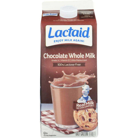 Lactaid Whole Chocolate Milk, 64 Fluid Ounce -- 6 per case