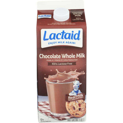 Lactaid Whole Chocolate Milk, 64 Fluid Ounce -- 6 per case