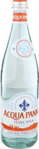 Acqua Panna Toscana Italia Natural Spring Water, 25.3 Fluid Ounce Glass Bottle -- 12 per case