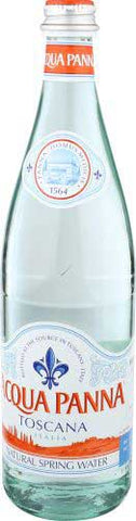 Acqua Panna Toscana Italia Natural Spring Water, 25.3 Fluid Ounce Glass Bottle -- 12 per case