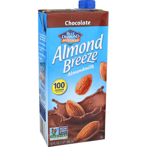Blue Diamond Almond Breeze; Chocolate, 32 Oz -- 12 Per Case.