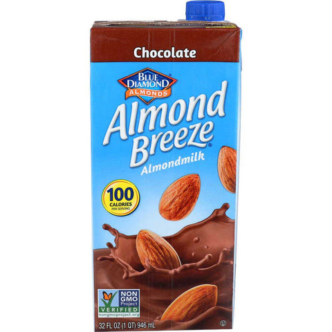 Blue Diamond Almond Breeze; Chocolate, 32 Oz -- 12 Per Case.