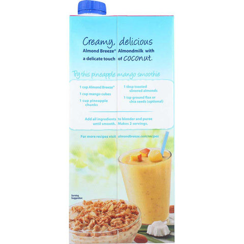 Blue Diamond Original Unsweetened Coconut Almond Breeze, 32 Ounce -- 12 per case.