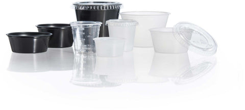 SOLO Cup Company Polystyrene Portion Cups, 4oz, Translucent, 250/Bag, 10 Bags/Carton