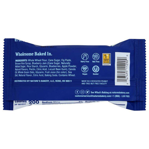 Natures Bakery Blueberry Whole Wheat Fig Bar , 2.0 Ounce -- 12 per case.