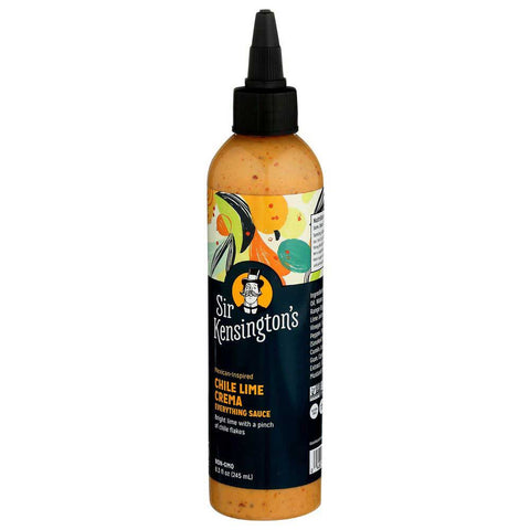 Sir Kensingtons Chile Lime Crema Everything Sauce, 8.3 Fluid Ounce -- 6 per case