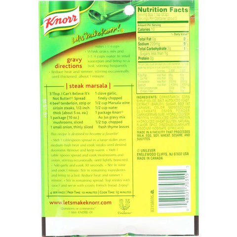 Unilever Bestfoods Knorr Gravy Au Jus - 0.6 ounce -- 12 Per Case