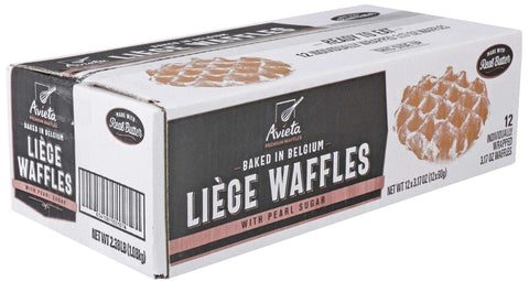 Avieta Liege Waffles with Pearl Sugar, 3.17 Ounce -- 12 per case