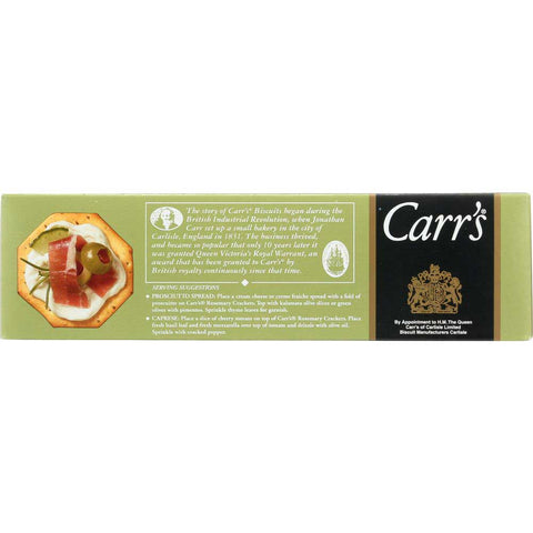 Carrs Rosemary Cracker, 5 Ounce -- 12 per case.