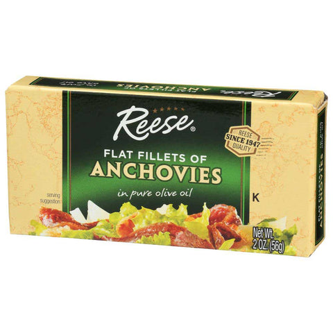Reese Flat Anchovy, 2 Ounce -- 10 per case.