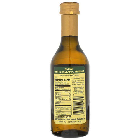 Alessi Balsamic Vinegar White - 8.5 Oz Pack -- 6 Per Case.