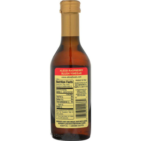 Alessi Raspberry Balsamic Vinegar, 8.5 Fluid Ounce -- 6 Per Case