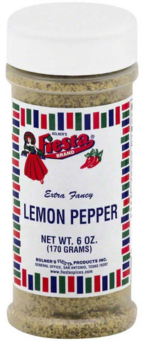 Fiesta Lemon Pepper Seasoning, 6 Ounce -- 6 per case