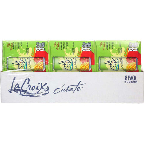 LaCroix Natural Pineapple Fraise Strawberry Sparkling Water, 12 Fluid Ounce - 8 Count per pack -- 3 packs per case