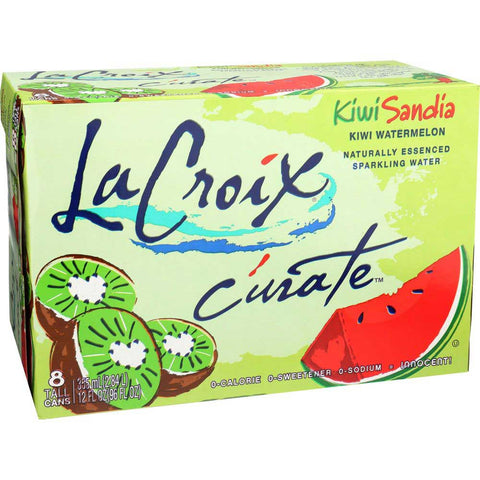 LaCroix Natural Kiwi Sandia Sparkling Water, 12 Fluid Ounce - 8 count per pack -- 3 packs per case