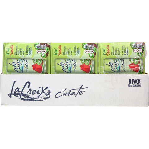LaCroix Natural Kiwi Sandia Sparkling Water, 12 Fluid Ounce - 8 count per pack -- 3 packs per case