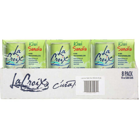 LaCroix Natural Kiwi Sandia Sparkling Water, 12 Fluid Ounce - 8 count per pack -- 3 packs per case