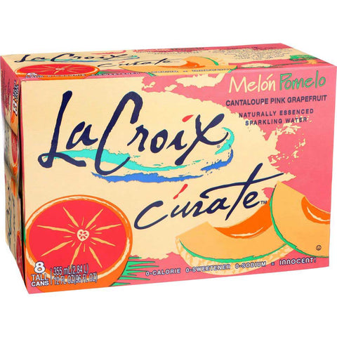 Lacroix Natural Melon Pomelo Sparkling Water, 12 Fluid Ounce -- 24 per case