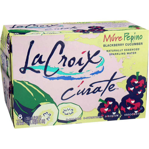 LaCroix Natural Mure Pepino Sparkling Water, 12 Fluid Ounce - 8 count per pack -- 3 packs per case