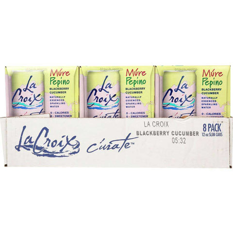 LaCroix Natural Mure Pepino Sparkling Water, 12 Fluid Ounce - 8 count per pack -- 3 packs per case