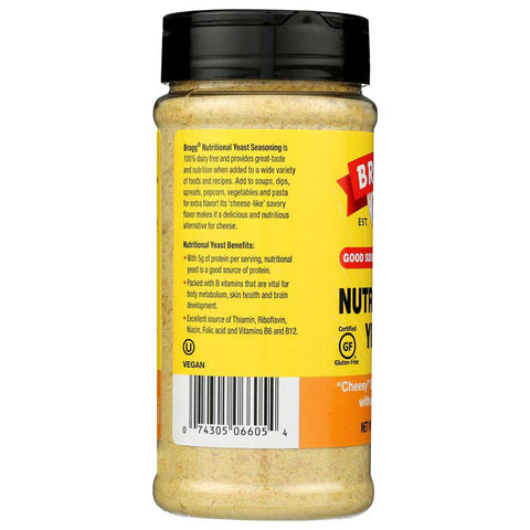 Bragg Premium Nutritional Yeast Seasoning, 4.5 Ounce -- 12 per case.