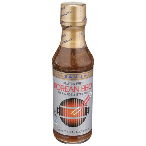 San-J Korean BBQ Marinade and Stir Fry Sauce, 10 Fluid Ounce -- 6 per case