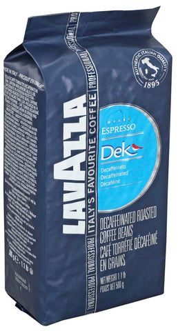 Lavazza Dek Bar Decaffeinated Beans Coffee, 500 Gram -- 12 per case
