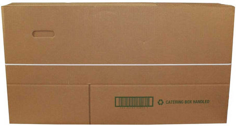 Royal Kraft Corrugated Carry Out Box with Handle, 22 x 13 x 12 1/2 inch -- 25 per case.
