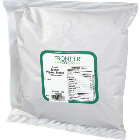 Frontier Herb Smoked Spanish Paprika Powder, 1 Pound.