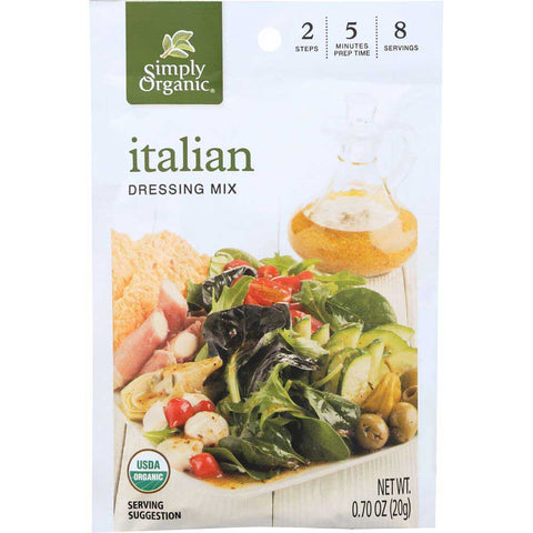 Simply Organic Italian Salad Dressing Mix, 0.7 Ounce -- 12 per case.