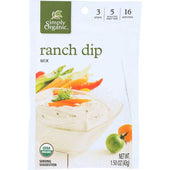 Simply Organic Ranch Dip Mix, 1.5 Ounce -- 12 per case.