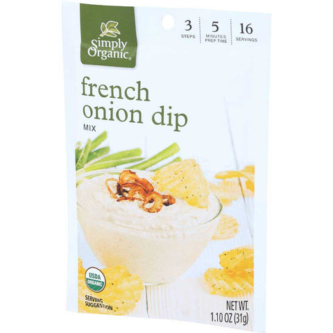 Simply Organic French Onion Dip Mix, 1.1 Ounce -- 12 per case.