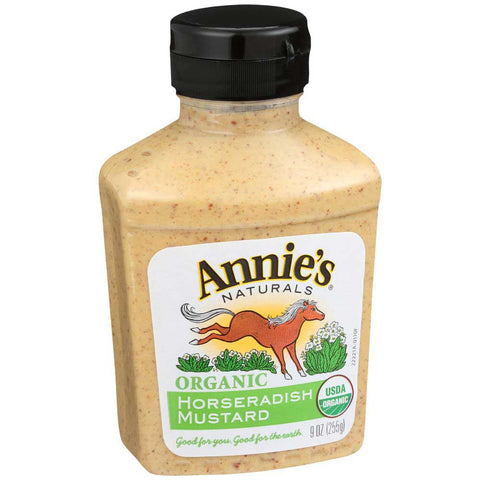 Annies Organic Horseradish Mustard, 9 Ounce -- 12 per case.
