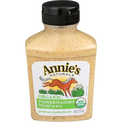 Annies Organic Horseradish Mustard, 9 Ounce -- 12 per case.