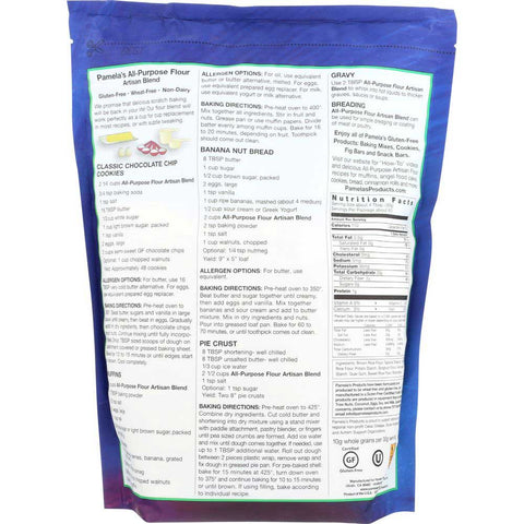 Pamelas Artisan Blend All Purpose Flour, 4 Pound -- 3 per case