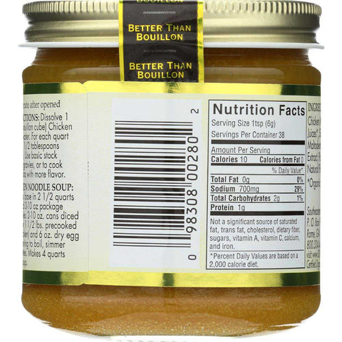 Better Than Bouillon Organic Chicken Soup Base, 8 Ounce -- 6 per case.