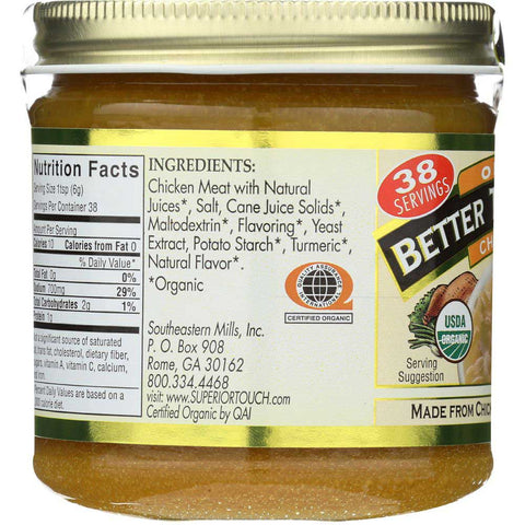 Better Than Bouillon Organic Chicken Soup Base, 8 Ounce -- 6 per case.