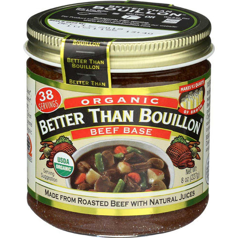 Better Than Bouillon Organic Beef Soup Base, 8 Ounce -- 6 per case.